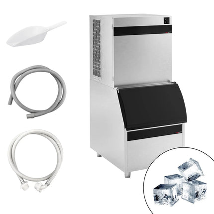 GGM Gastro Commercial Ice Machine - Cube - 450 kg/24 h - incl. storage container