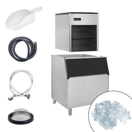 GGM Gastro Commercial Ice Machine - Nugget - 335 kg/24 h - incl. ice storage container