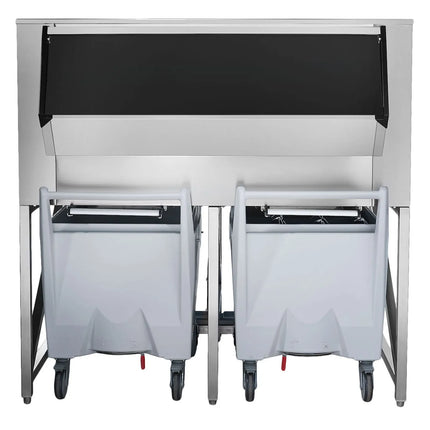 GGM Gastro Commercial Ice Storage Bin - 400kg - incl. Transport Trolley - for ice makers EWI403VHN, EWMI335 & FEI390