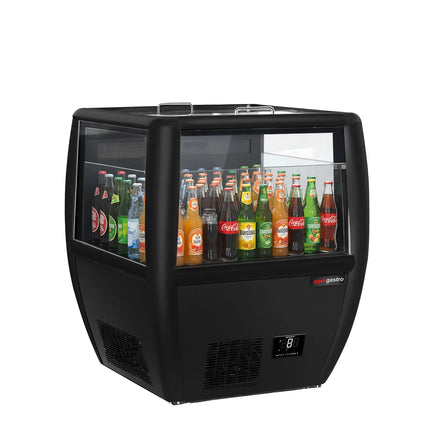 GGM Gastro Commercial Impulse Cooler - 772x833mm - 87 L - With Sliding Glass Lid - For UK