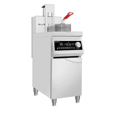 GGM Gastro Commercial Induction Fryer - 30 litres - 10kW - Electronic control - with automatic basket lift