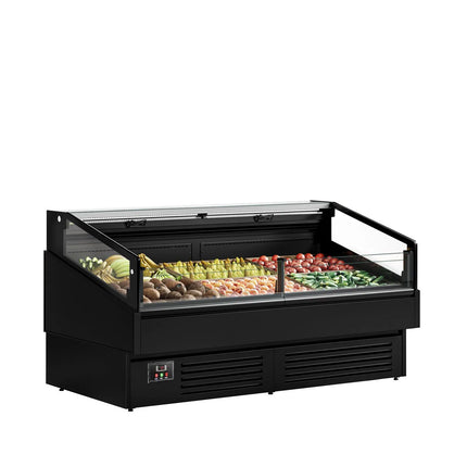 GGM Gastro Commercial Island Chiller - 1955x1063mm - 255 Litres - Open-Top - Black