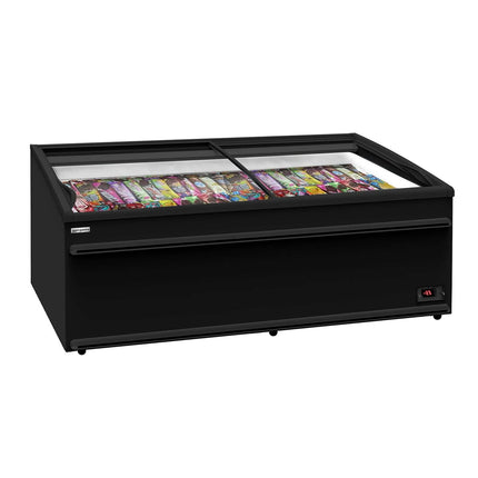 GGM Gastro Commercial Island Freezer - 2506x858mm - 594 Litres - Black