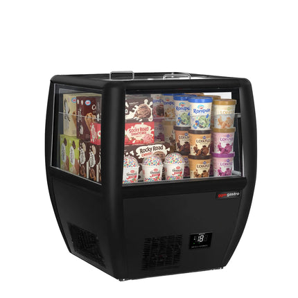 GGM Gastro Commercial Island Freezer - 772x833mm - 87 Litres - Black