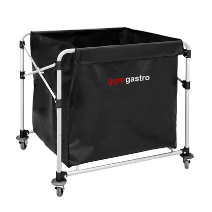 GGM Gastro Commercial Linen Trolley - Foldable - 300L - Aluminium frame - Black