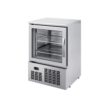 GGM Gastro Commercial Mini Bar Freezer PREMIUM - 570mm - 95L - with 1 glass door & lock - Double-glazed glass door