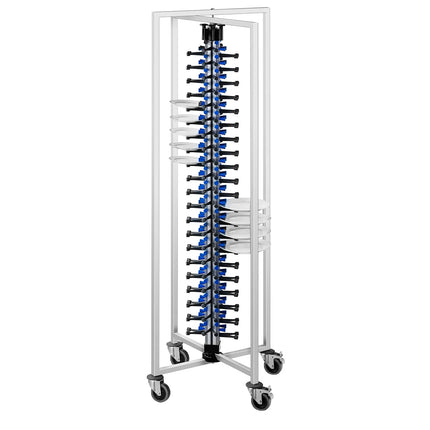GGM Gastro Commercial Mobile Plate Rack - up to 84 Plates - Ø 16-32cm - Folding - Banqueting