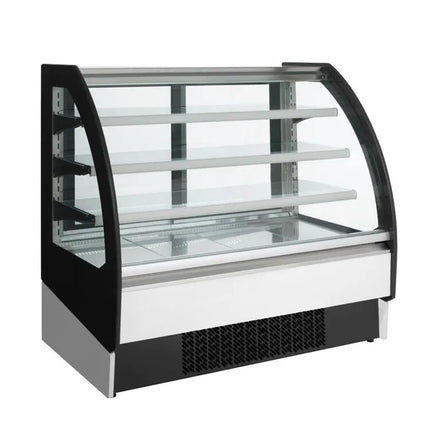GGM Gastro Commercial multideck display fridge - 1875mm - 548L - with 3 shelves - rear sliding doors - incl. night blind