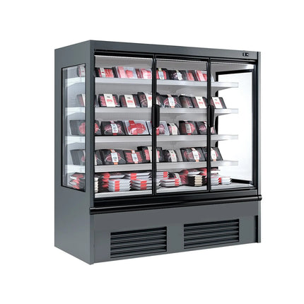 GGM Gastro Commercial multideck display fridge - 1955mm - 683L - Anthracite