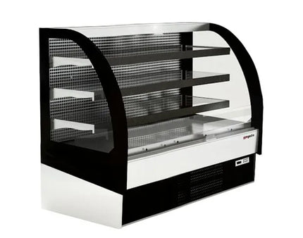 GGM Gastro Commercial multideck display fridge - Open front - 1875mm - 548L - with 3 shelves - solid rear