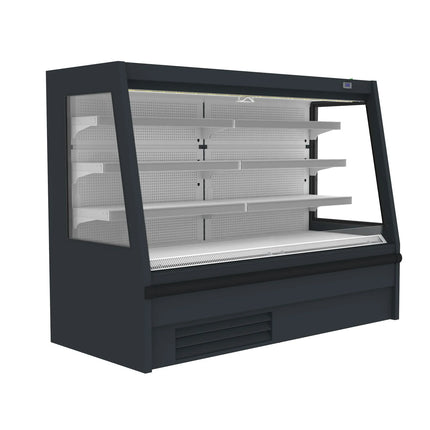 GGM Gastro Commercial multideck display fridge - Open front - 1955mm - 537L - with 3 shelves - incl. night blind