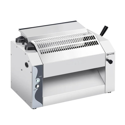GGM Gastro Commercial Pizza Dough Roller - for 420mm pasta and pizza dough - 370W - Dough thickness 0 to 10mm
