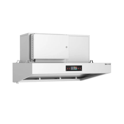 GGM Gastro Commercial Plasma Extraction Canopy - 1600mm - Ducted/Recirculating - up to 80% Odour Reduction - Touch Control Panel - LED Lighting