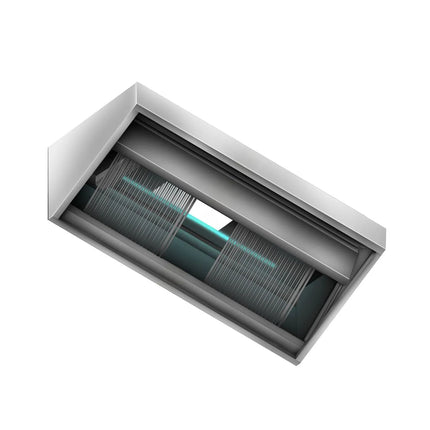 GGM Gastro Commercial Plasma Extraction Hood - 1600mm - 1200m³/h Airflow - with Filter & Lamp