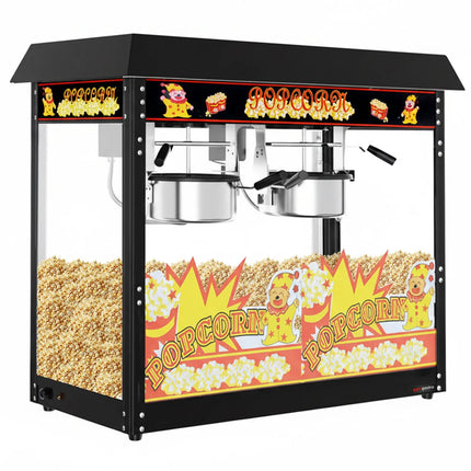 GGM Gastro Commercial Popcorn Machine - 2.90kW - 10kg/h - with 2 kettles - Black