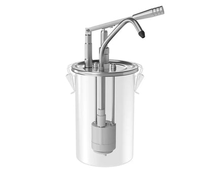 GGM Gastro Commercial Sauce Dispenser with Pump - 4.5 litres - suitable for 4.5 litre containers - Stainless steel - 180x420mm - adjustable dose - 40ml per pump - without container
