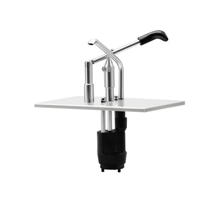 GGM Gastro Commercial Sauce Dispenser with Pump - adjustable dose - suitable for GN 1/4 containers - Stainless steel - 265x350mm