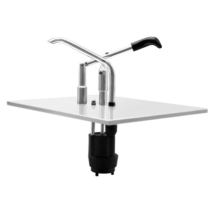 GGM Gastro Commercial Sauce Dispenser with Pump - suitable for GN 1/2 containers - adjustable dose - Stainless steel - 325x350mm