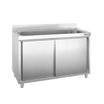 GGM Gastro Commercial Sink Cabinet PREMIUM - 1400x700mm - with 1 bowl