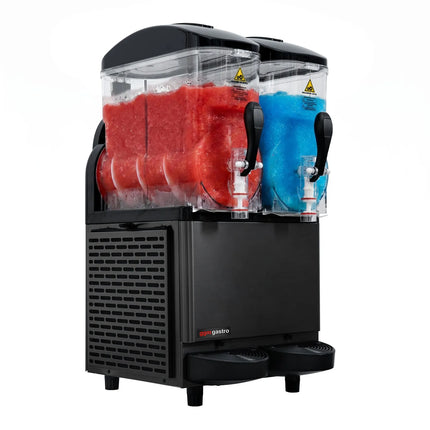 GGM Gastro Commercial Slush Machine - 2x 12L - 710W - Digital - Black