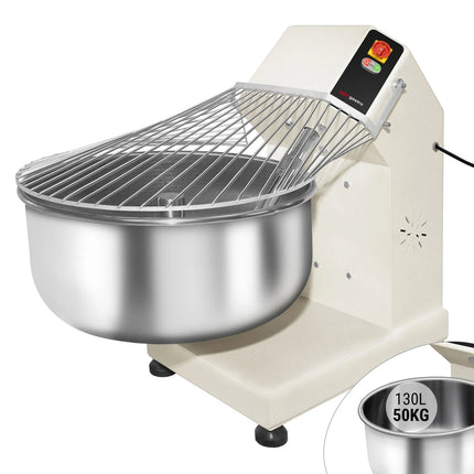 GGM Gastro Commercial Spiral Dough Mixer - 130L / 75kg - Fixed Head & Bowl - 400V 3‑Phase
