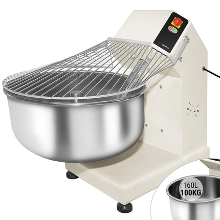 GGM Gastro Commercial Spiral Dough Mixer - 160L / 100kg - Fixed Head & Bowl - 400V 3‑Phase