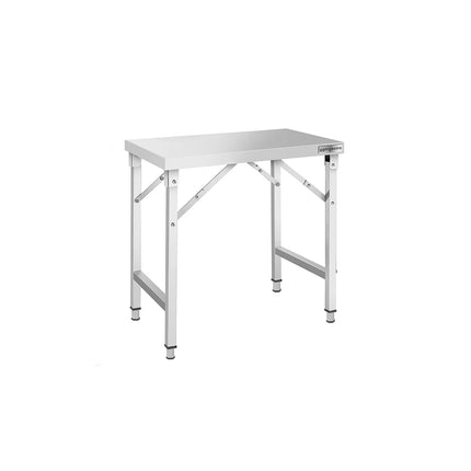 GGM Gastro Commercial Stainless Steel Centre Table - 1000x700mm - Foldable