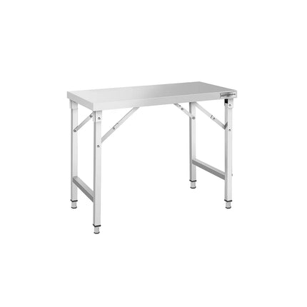 GGM Gastro Commercial Stainless Steel Centre Table - 1200x600mm - Foldable