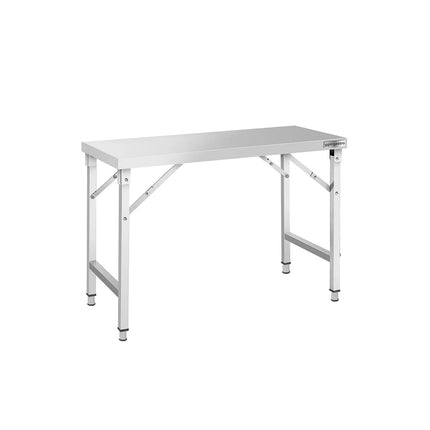 GGM Gastro Commercial Stainless Steel Centre Table - 1400x700mm - Foldable