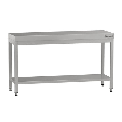 GGM Gastro Commercial Stainless Steel Centre Table ECO - 1500x700mm - with Undershelf