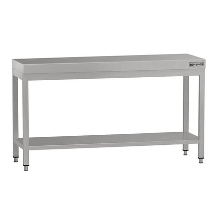 GGM Gastro Commercial Stainless Steel Centre Table ECO - 1600x700mm - with Undershelf