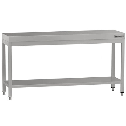 GGM Gastro Commercial Stainless Steel Centre Table ECO - 2000x700mm - with Undershelf