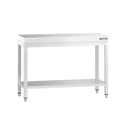 GGM Gastro Commercial Stainless Steel Centre Table PREMIUM - 1000x700mm - with Undershelf