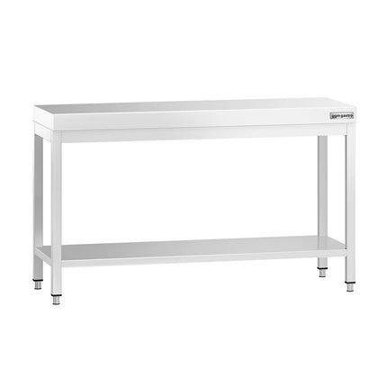 GGM Gastro Commercial Stainless Steel Centre Table PREMIUM - 1400x700mm - with Undershelf