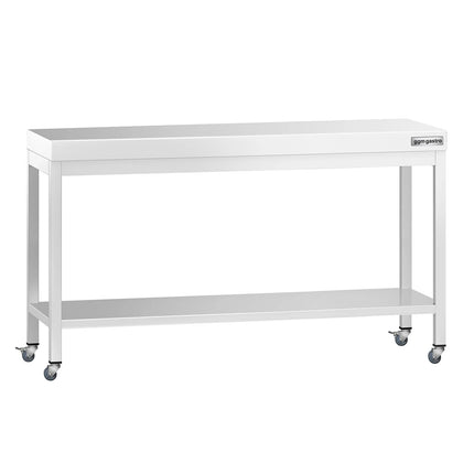 GGM Gastro Commercial Stainless Steel Centre Table PREMIUM - 1600x600mm - with Undershelf