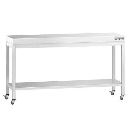 GGM Gastro Commercial Stainless Steel Centre Table PREMIUM - 1800x800mm - with Undershelf