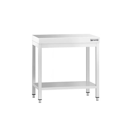 GGM Gastro Commercial Stainless Steel Centre Table PREMIUM - 800x600mm - with Undershelf