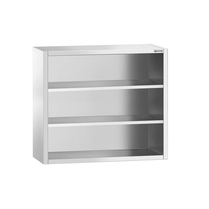 GGM Gastro Commercial Stainless Steel Wall Cabinet / Kitchen Cupboard PREMIUM - 1000x400x1000mm - Open Front (no doors)
