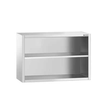 GGM Gastro Commercial Stainless Steel Wall Cabinet / Kitchen Cupboard PREMIUM - 1000x400x800mm - Open Front (no doors)