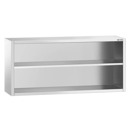 GGM Gastro Commercial Stainless Steel Wall Cabinet / Kitchen Cupboard PREMIUM - 2000x400x800mm - Open Front (no doors)
