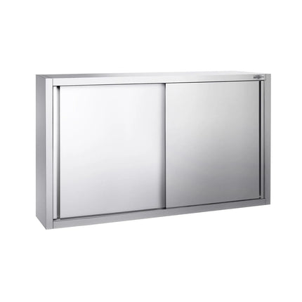 GGM Gastro Commercial Stainless Steel Wall Cabinet / Kitchen Cupboard PREMIUM - 1400x400x1000mm - with Sliding Doors