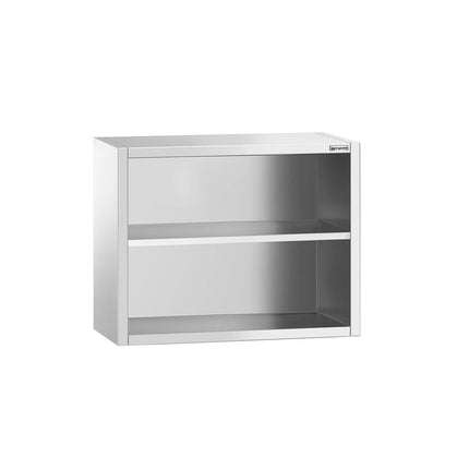 GGM Gastro Commercial Stainless Steel Wall Cabinet / Kitchen Cupboard PREMIUM - 800x400x800mm - Open Front (no doors)