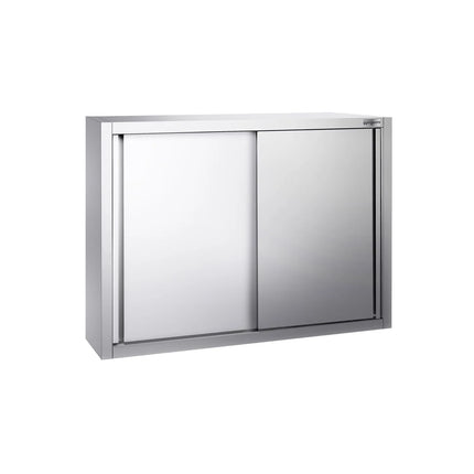 GGM Gastro Commercial Stainless Steel Wall Cabinet / Kitchen Cupboard PREMIUM - 1000x400x1000mm - with Sliding Doors