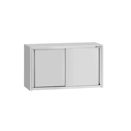 GGM Gastro Commercial Stainless Steel Wall Cupboard ECO - 1000x400x650mm - with Sliding Doors