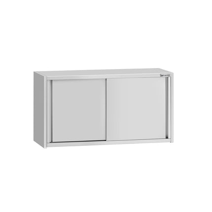 GGM Gastro Commercial Stainless Steel Wall Cupboard ECO - 1200x400x650mm - with Sliding Doors