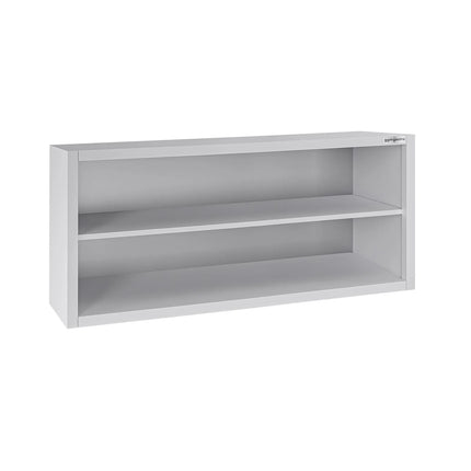 GGM Gastro Commercial Stainless Steel Wall Cupboard ECO - 1400x400x650mm - Open Front (no doors)