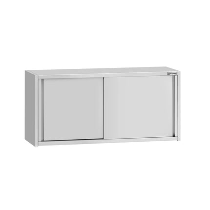 GGM Gastro Commercial Stainless Steel Wall Cupboard ECO - 1400x400x650mm - with Sliding Doors
