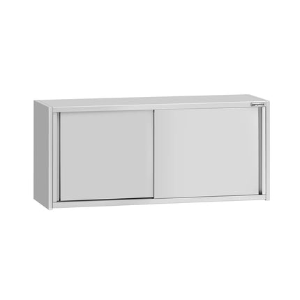 GGM Gastro Commercial Stainless Steel Wall Cupboard ECO - 1600x400x650mm - with Sliding Doors