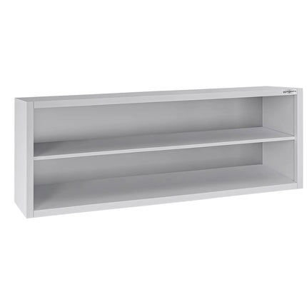 GGM Gastro Commercial Stainless Steel Wall Cupboard ECO - 2000x400x650mm - Open Front (no doors)