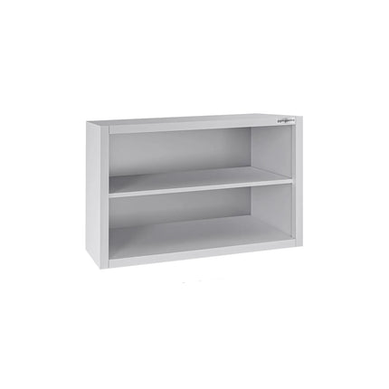 GGM Gastro Commercial Stainless Steel Wall Cupboard ECO - 800x400x650mm - Open Front (no doors)